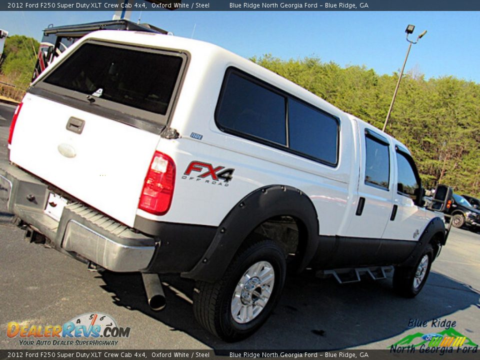 2012 Ford F250 Super Duty XLT Crew Cab 4x4 Oxford White / Steel Photo #26