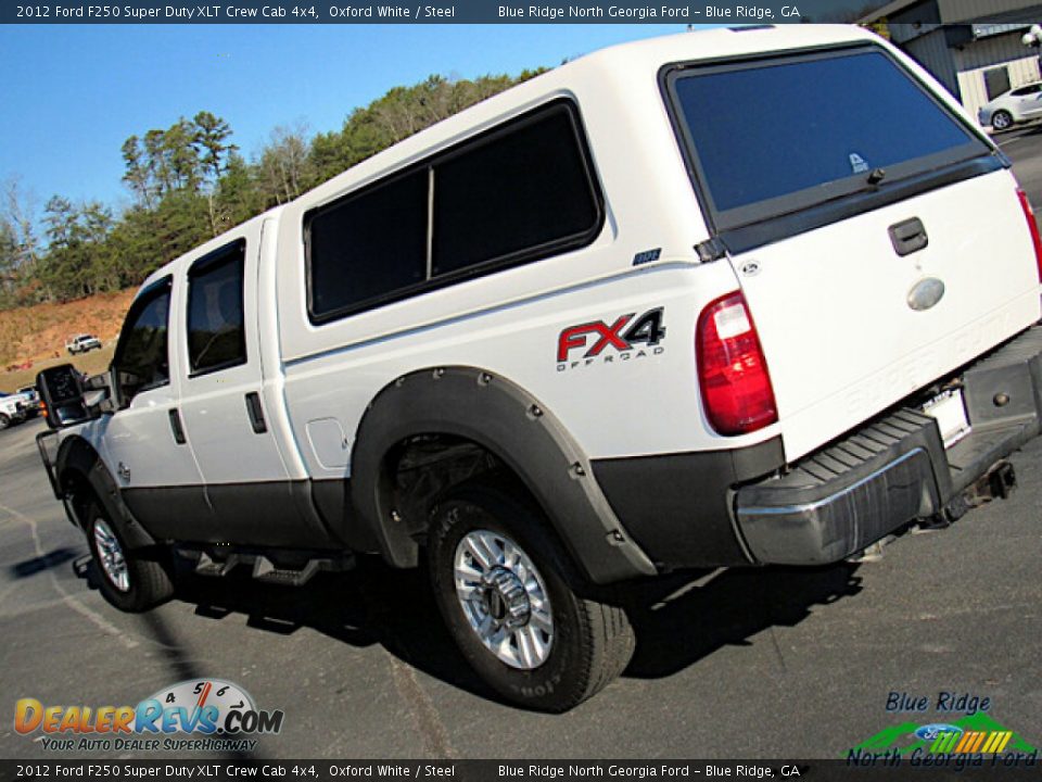 2012 Ford F250 Super Duty XLT Crew Cab 4x4 Oxford White / Steel Photo #27