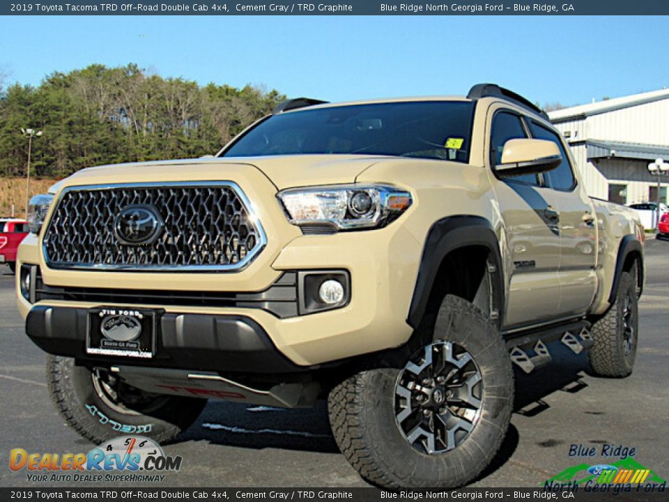 2019 Toyota Tacoma TRD Off-Road Double Cab 4x4 Cement Gray / TRD Graphite Photo #1