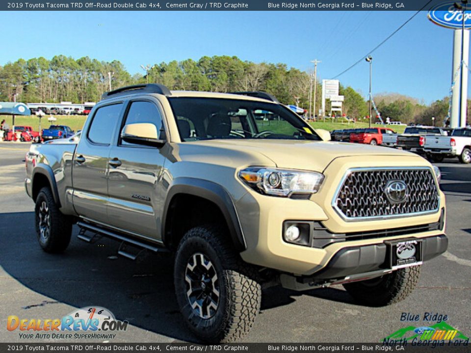 2019 Toyota Tacoma TRD Off-Road Double Cab 4x4 Cement Gray / TRD Graphite Photo #7