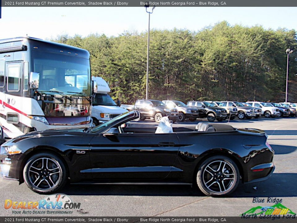 2021 Ford Mustang GT Premium Convertible Shadow Black / Ebony Photo #2