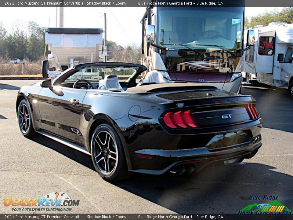2021 Ford Mustang GT Premium Convertible Shadow Black / Ebony Photo #3