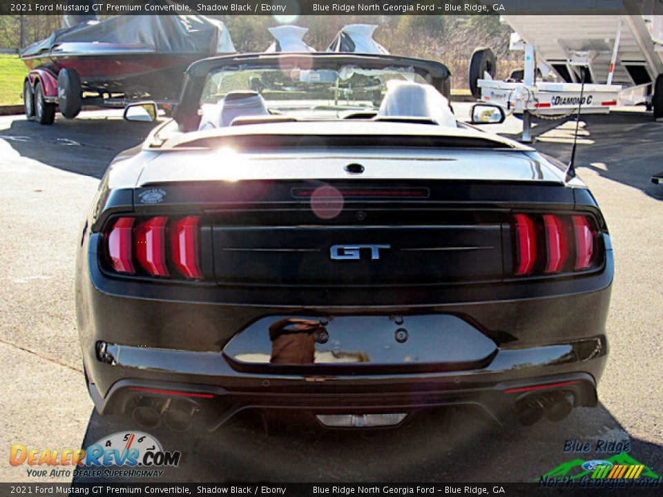 2021 Ford Mustang GT Premium Convertible Shadow Black / Ebony Photo #4