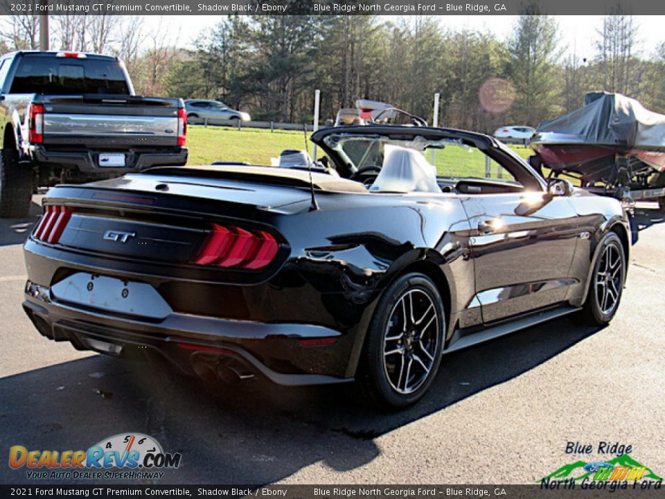 2021 Ford Mustang GT Premium Convertible Shadow Black / Ebony Photo #5