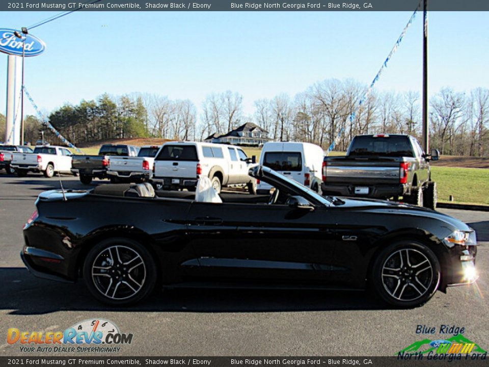 2021 Ford Mustang GT Premium Convertible Shadow Black / Ebony Photo #6