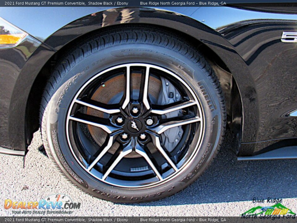 2021 Ford Mustang GT Premium Convertible Shadow Black / Ebony Photo #9