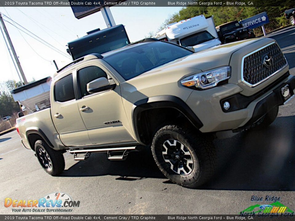 2019 Toyota Tacoma TRD Off-Road Double Cab 4x4 Cement Gray / TRD Graphite Photo #26