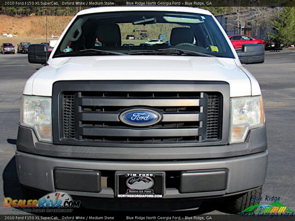 2010 Ford F150 XL SuperCab Oxford White / Medium Stone Photo #8