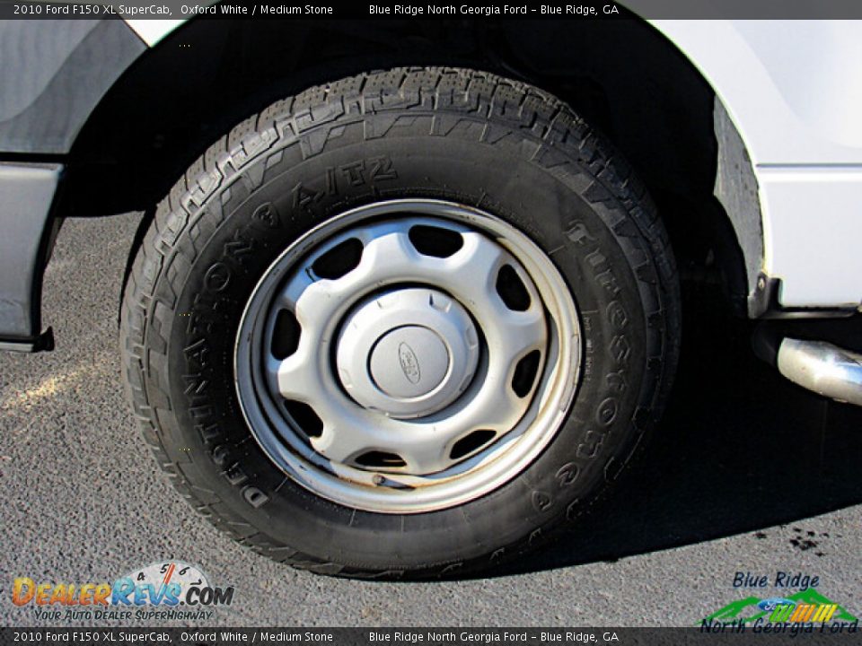 2010 Ford F150 XL SuperCab Oxford White / Medium Stone Photo #9