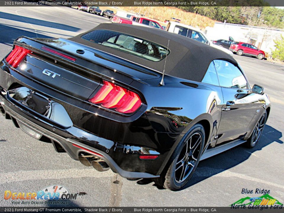 2021 Ford Mustang GT Premium Convertible Shadow Black / Ebony Photo #25