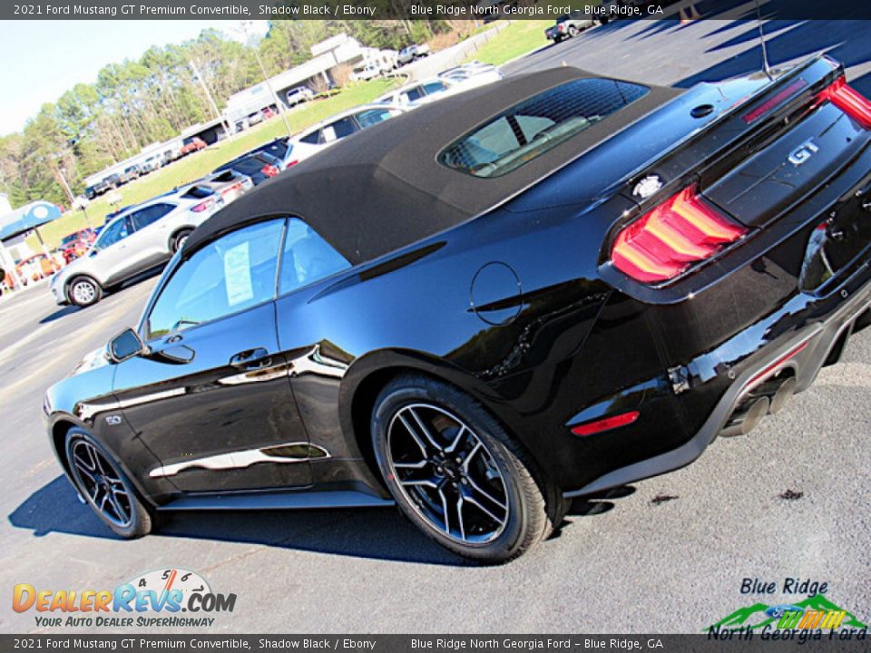2021 Ford Mustang GT Premium Convertible Shadow Black / Ebony Photo #26