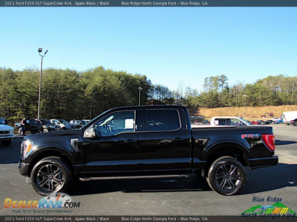 2021 Ford F150 XLT SuperCrew 4x4 Agate Black / Black Photo #2