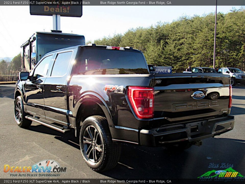 2021 Ford F150 XLT SuperCrew 4x4 Agate Black / Black Photo #3