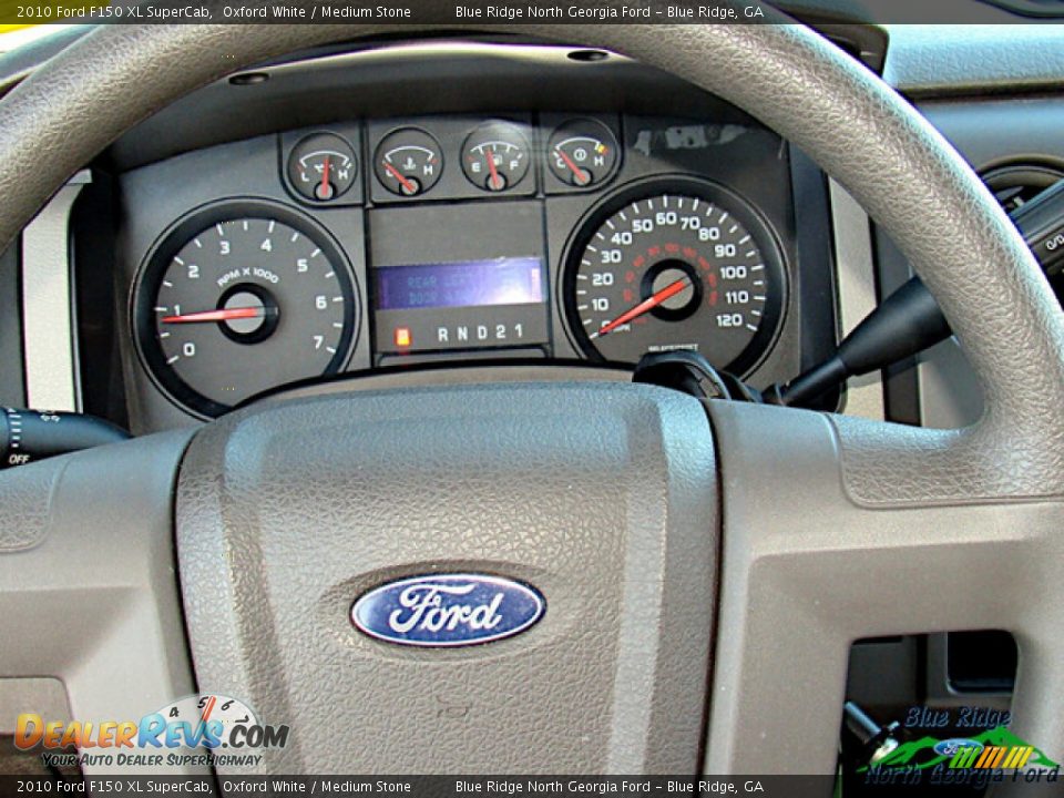 2010 Ford F150 XL SuperCab Oxford White / Medium Stone Photo #17