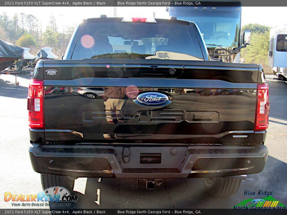 2021 Ford F150 XLT SuperCrew 4x4 Agate Black / Black Photo #4