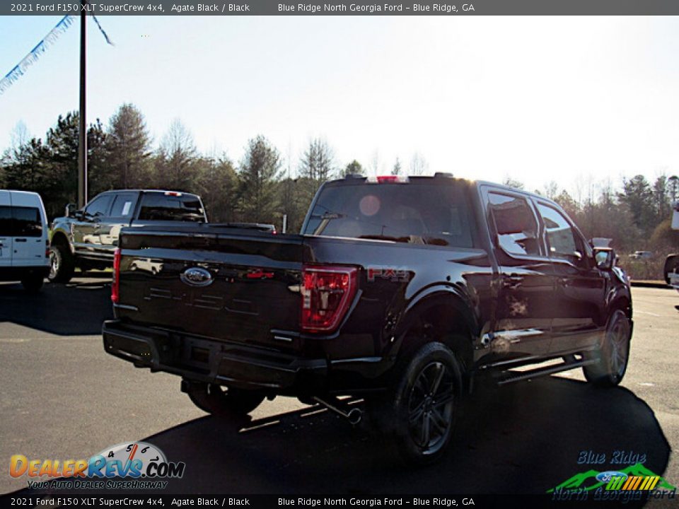2021 Ford F150 XLT SuperCrew 4x4 Agate Black / Black Photo #5