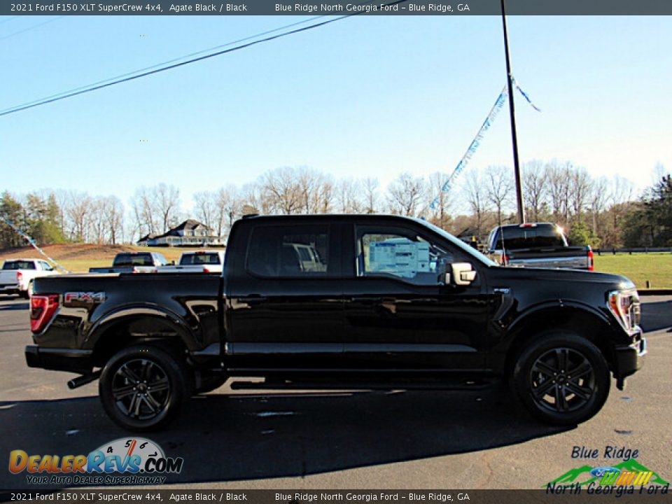 2021 Ford F150 XLT SuperCrew 4x4 Agate Black / Black Photo #6