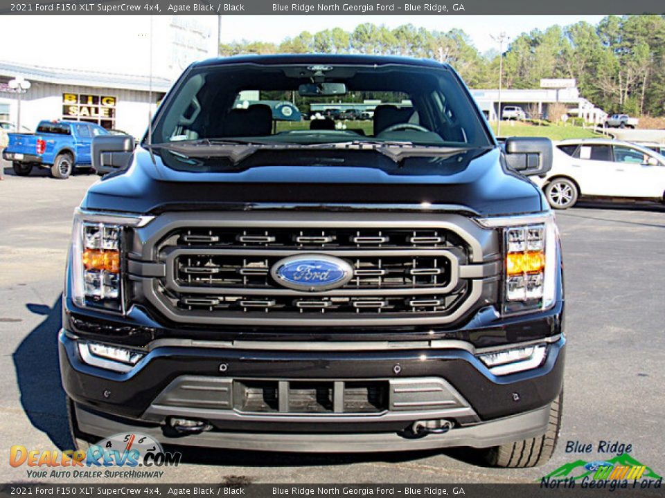 2021 Ford F150 XLT SuperCrew 4x4 Agate Black / Black Photo #8