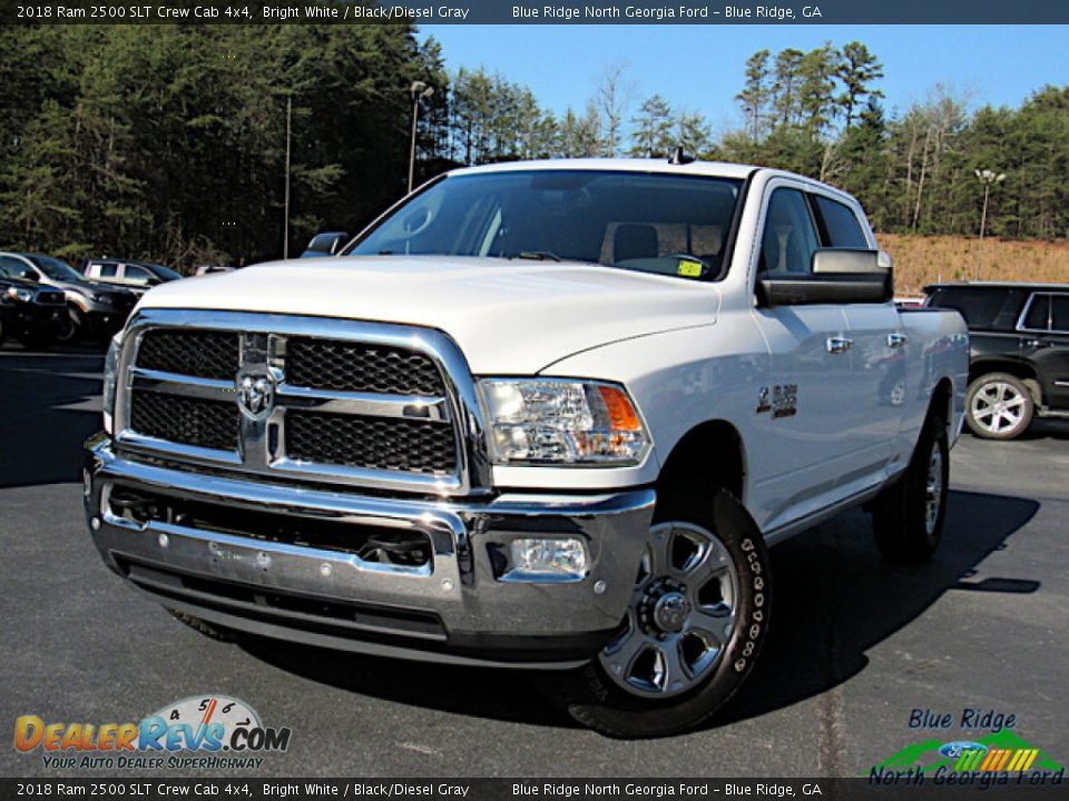 2018 Ram 2500 SLT Crew Cab 4x4 Bright White / Black/Diesel Gray Photo #1