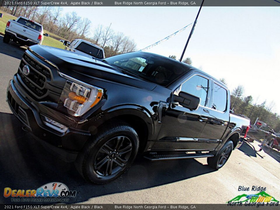 2021 Ford F150 XLT SuperCrew 4x4 Agate Black / Black Photo #26