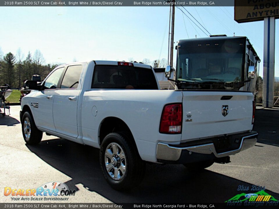 2018 Ram 2500 SLT Crew Cab 4x4 Bright White / Black/Diesel Gray Photo #3