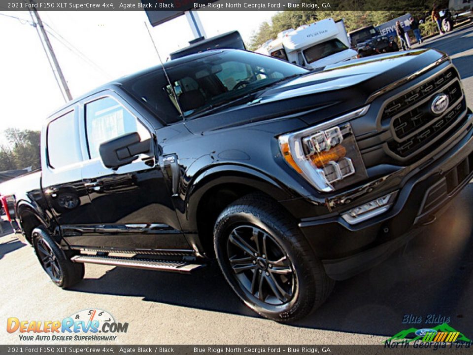 2021 Ford F150 XLT SuperCrew 4x4 Agate Black / Black Photo #27