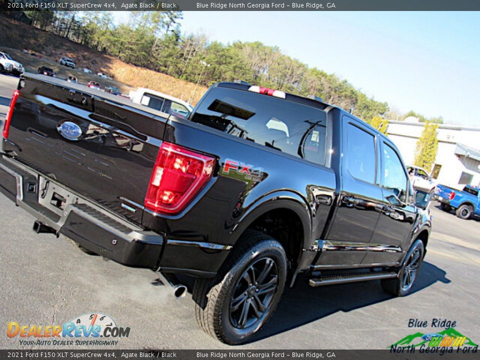 2021 Ford F150 XLT SuperCrew 4x4 Agate Black / Black Photo #28