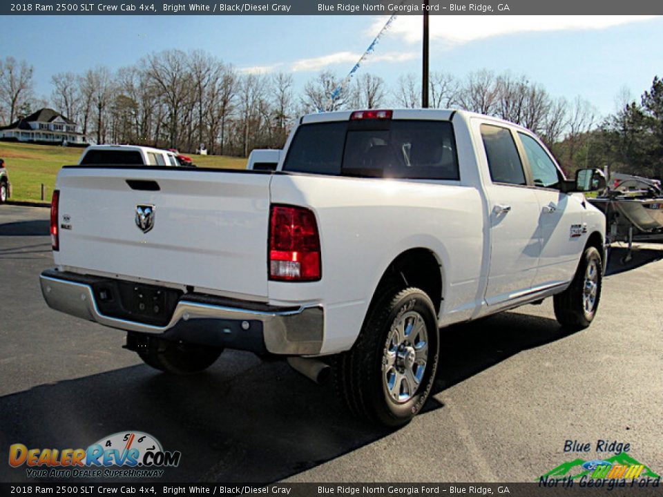 2018 Ram 2500 SLT Crew Cab 4x4 Bright White / Black/Diesel Gray Photo #5