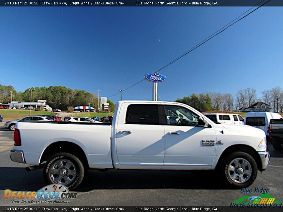 2018 Ram 2500 SLT Crew Cab 4x4 Bright White / Black/Diesel Gray Photo #6