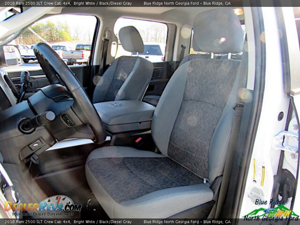 2018 Ram 2500 SLT Crew Cab 4x4 Bright White / Black/Diesel Gray Photo #11