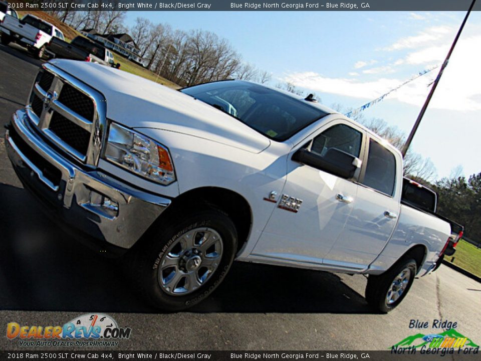 2018 Ram 2500 SLT Crew Cab 4x4 Bright White / Black/Diesel Gray Photo #26