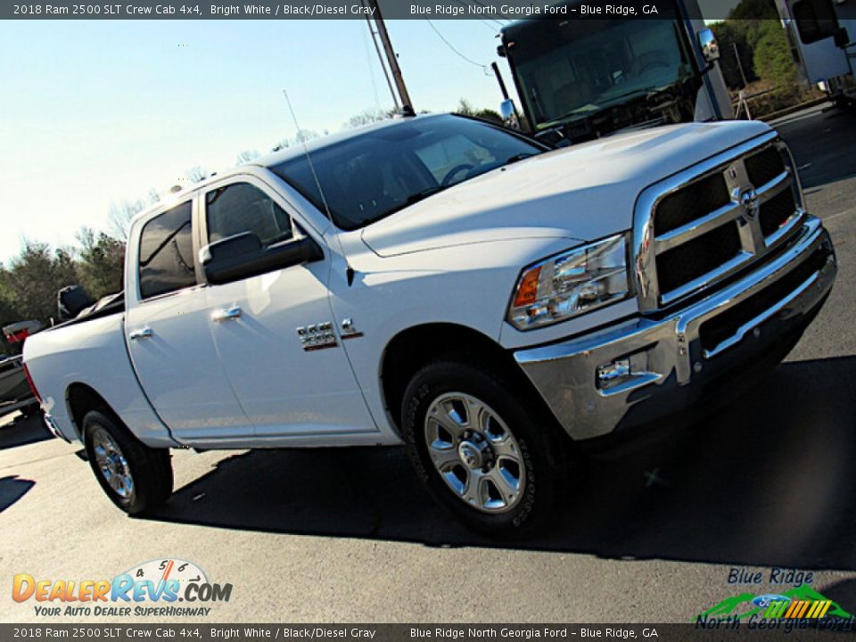 2018 Ram 2500 SLT Crew Cab 4x4 Bright White / Black/Diesel Gray Photo #27