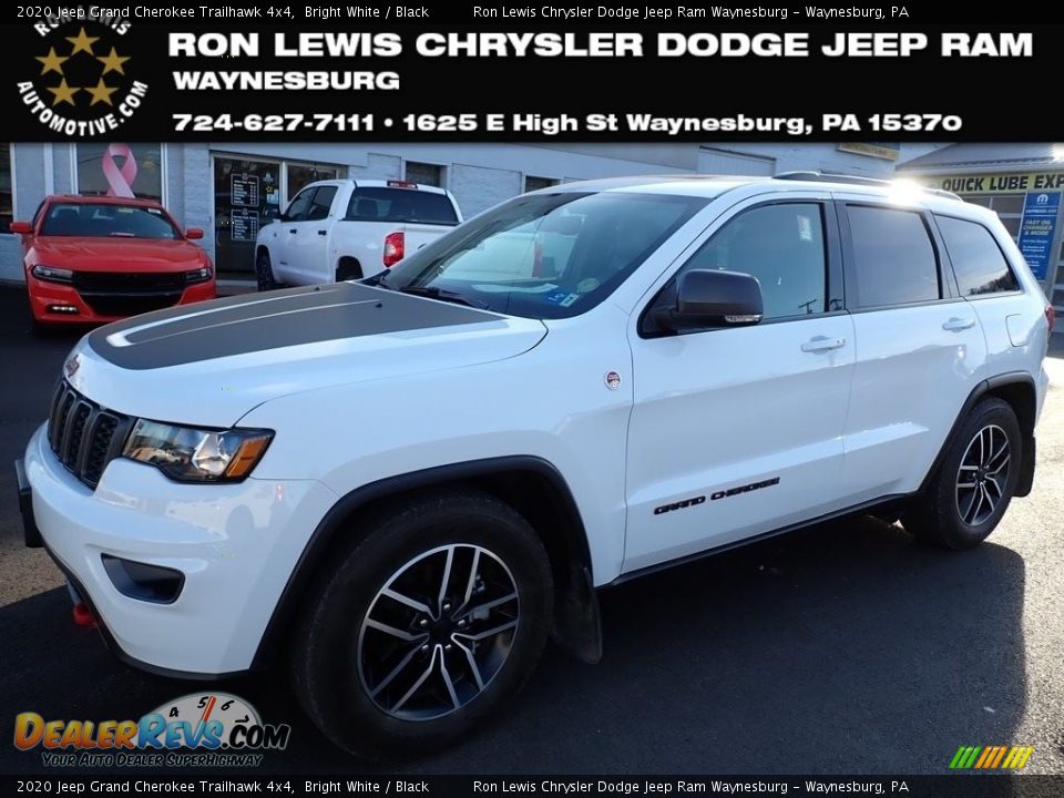 2020 Jeep Grand Cherokee Trailhawk 4x4 Bright White / Black Photo #1