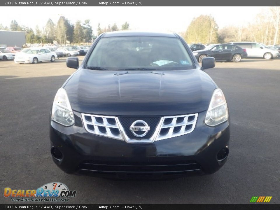 2013 Nissan Rogue SV AWD Super Black / Gray Photo #2