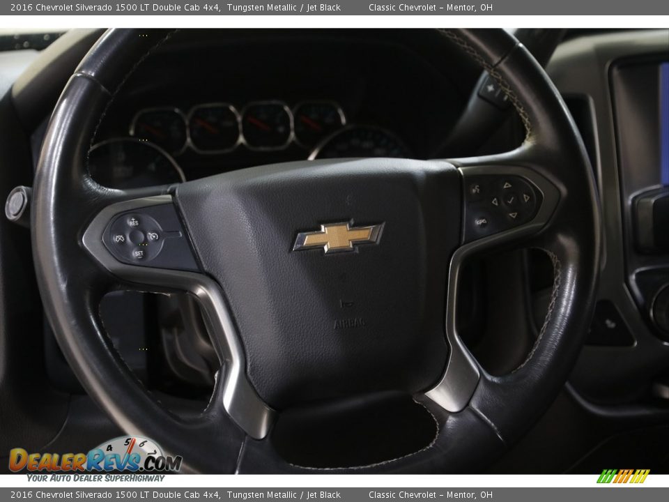 2016 Chevrolet Silverado 1500 LT Double Cab 4x4 Tungsten Metallic / Jet Black Photo #8