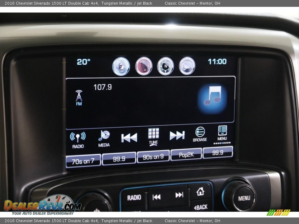 2016 Chevrolet Silverado 1500 LT Double Cab 4x4 Tungsten Metallic / Jet Black Photo #11