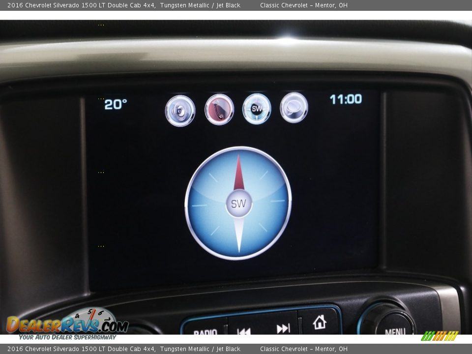 2016 Chevrolet Silverado 1500 LT Double Cab 4x4 Tungsten Metallic / Jet Black Photo #13