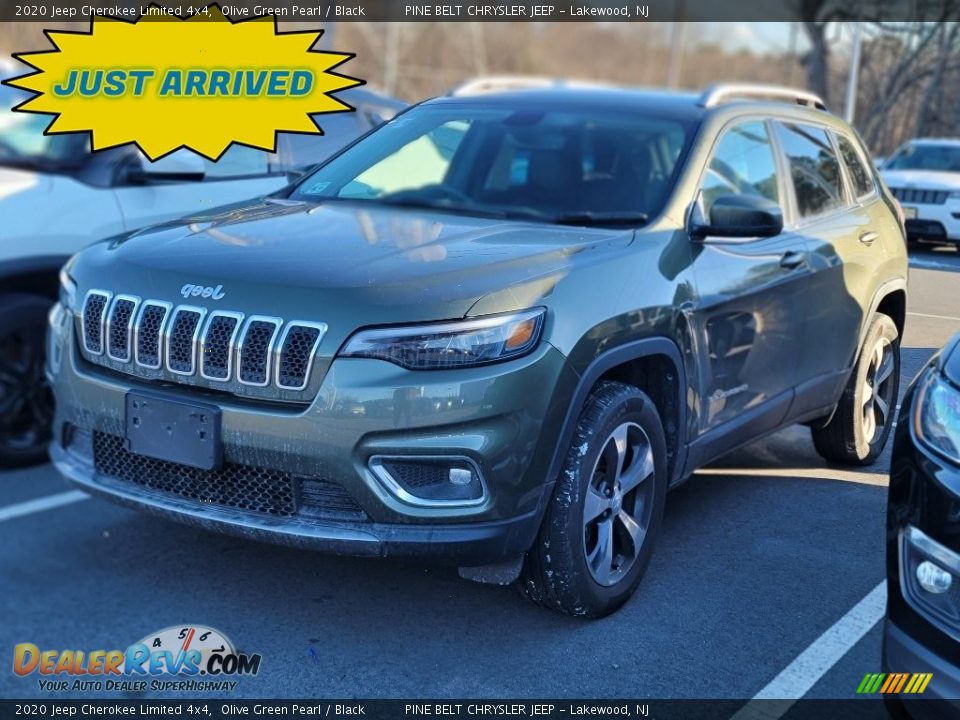 2020 Jeep Cherokee Limited 4x4 Olive Green Pearl / Black Photo #1