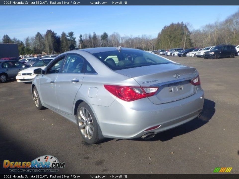 2013 Hyundai Sonata SE 2.0T Radiant Silver / Gray Photo #4