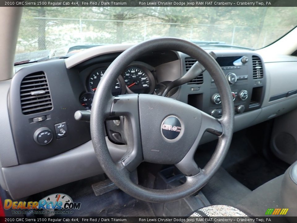 2010 GMC Sierra 1500 Regular Cab 4x4 Fire Red / Dark Titanium Photo #3