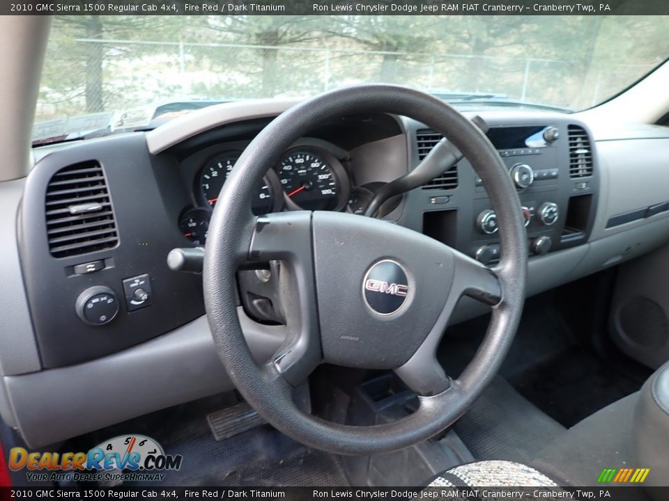 2010 GMC Sierra 1500 Regular Cab 4x4 Fire Red / Dark Titanium Photo #3