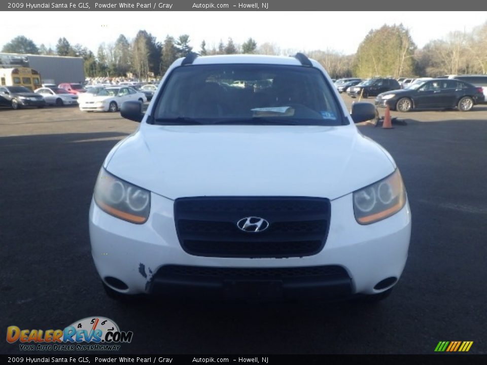 2009 Hyundai Santa Fe GLS Powder White Pearl / Gray Photo #2