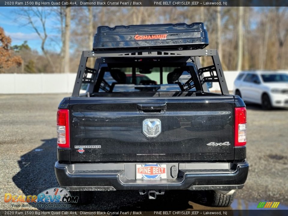 2020 Ram 1500 Big Horn Quad Cab 4x4 Diamond Black Crystal Pearl / Black Photo #4