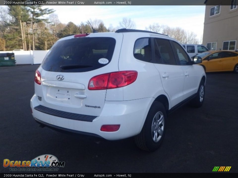 2009 Hyundai Santa Fe GLS Powder White Pearl / Gray Photo #6