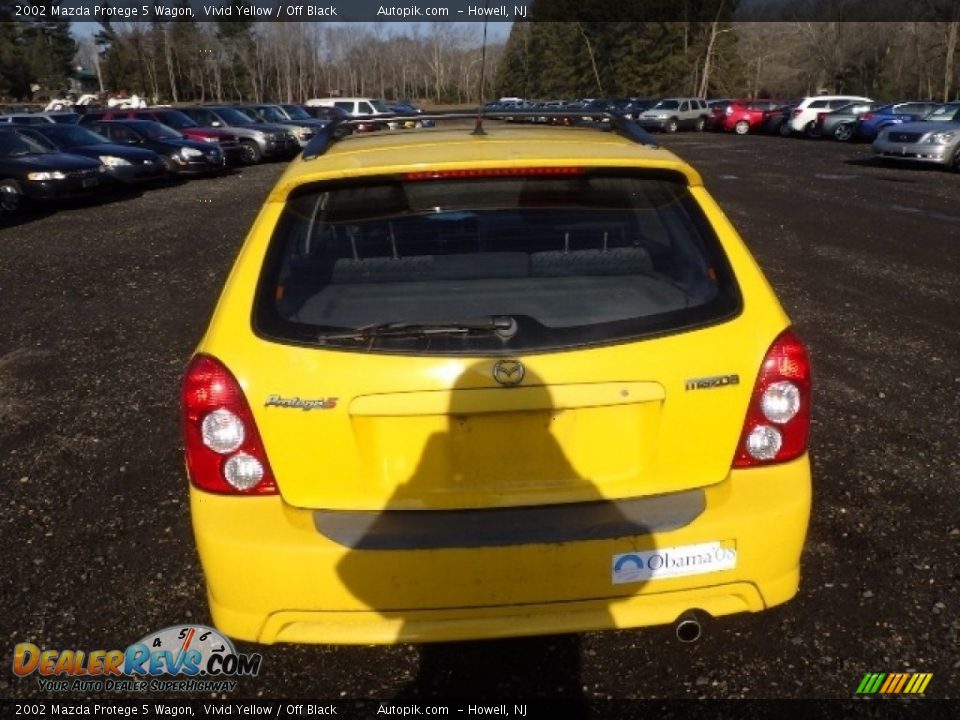 2002 Mazda Protege 5 Wagon Vivid Yellow / Off Black Photo #5