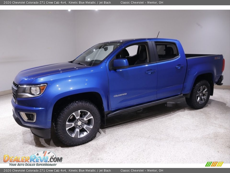 2020 Chevrolet Colorado Z71 Crew Cab 4x4 Kinetic Blue Metallic / Jet Black Photo #3