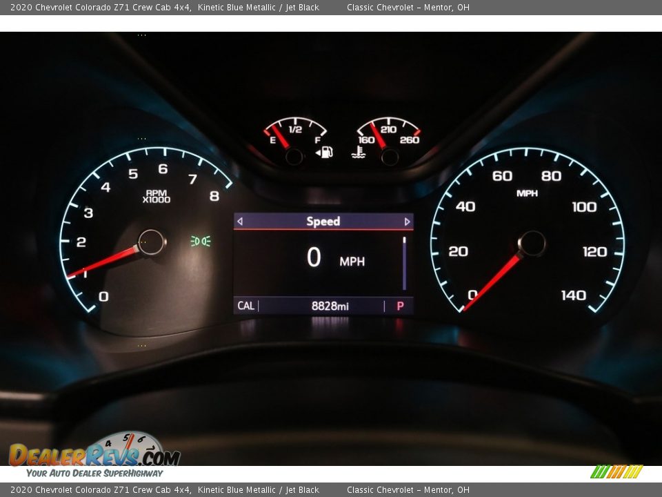 2020 Chevrolet Colorado Z71 Crew Cab 4x4 Kinetic Blue Metallic / Jet Black Photo #9