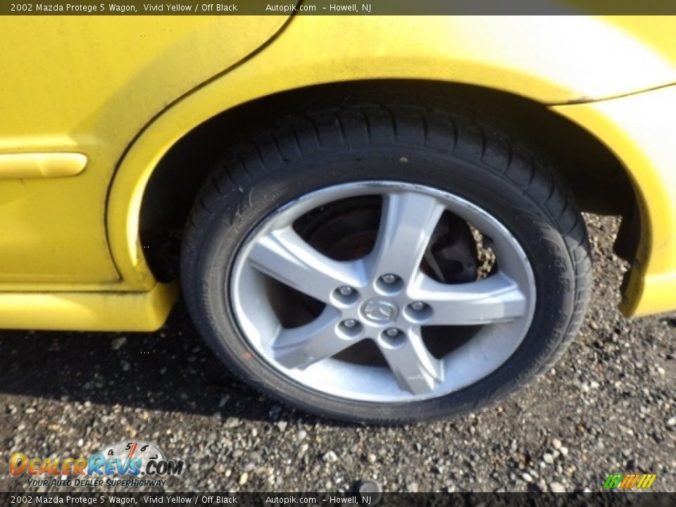2002 Mazda Protege 5 Wagon Vivid Yellow / Off Black Photo #13