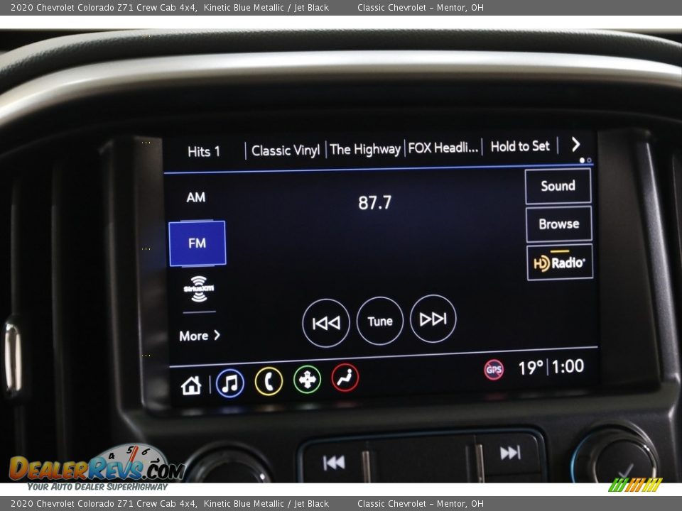 2020 Chevrolet Colorado Z71 Crew Cab 4x4 Kinetic Blue Metallic / Jet Black Photo #11