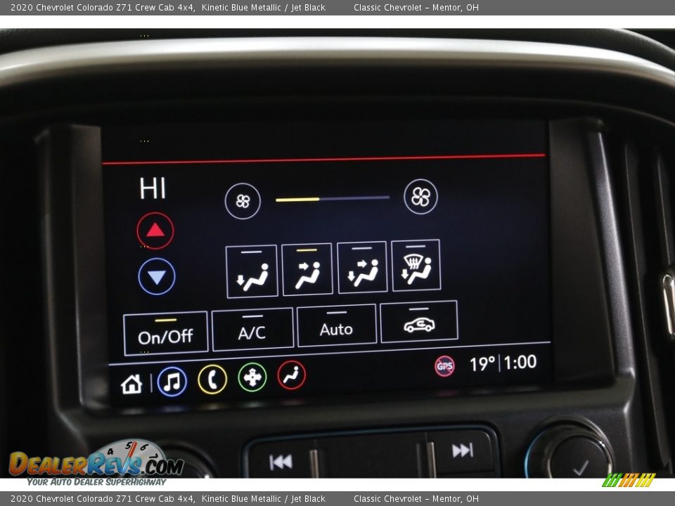 2020 Chevrolet Colorado Z71 Crew Cab 4x4 Kinetic Blue Metallic / Jet Black Photo #13